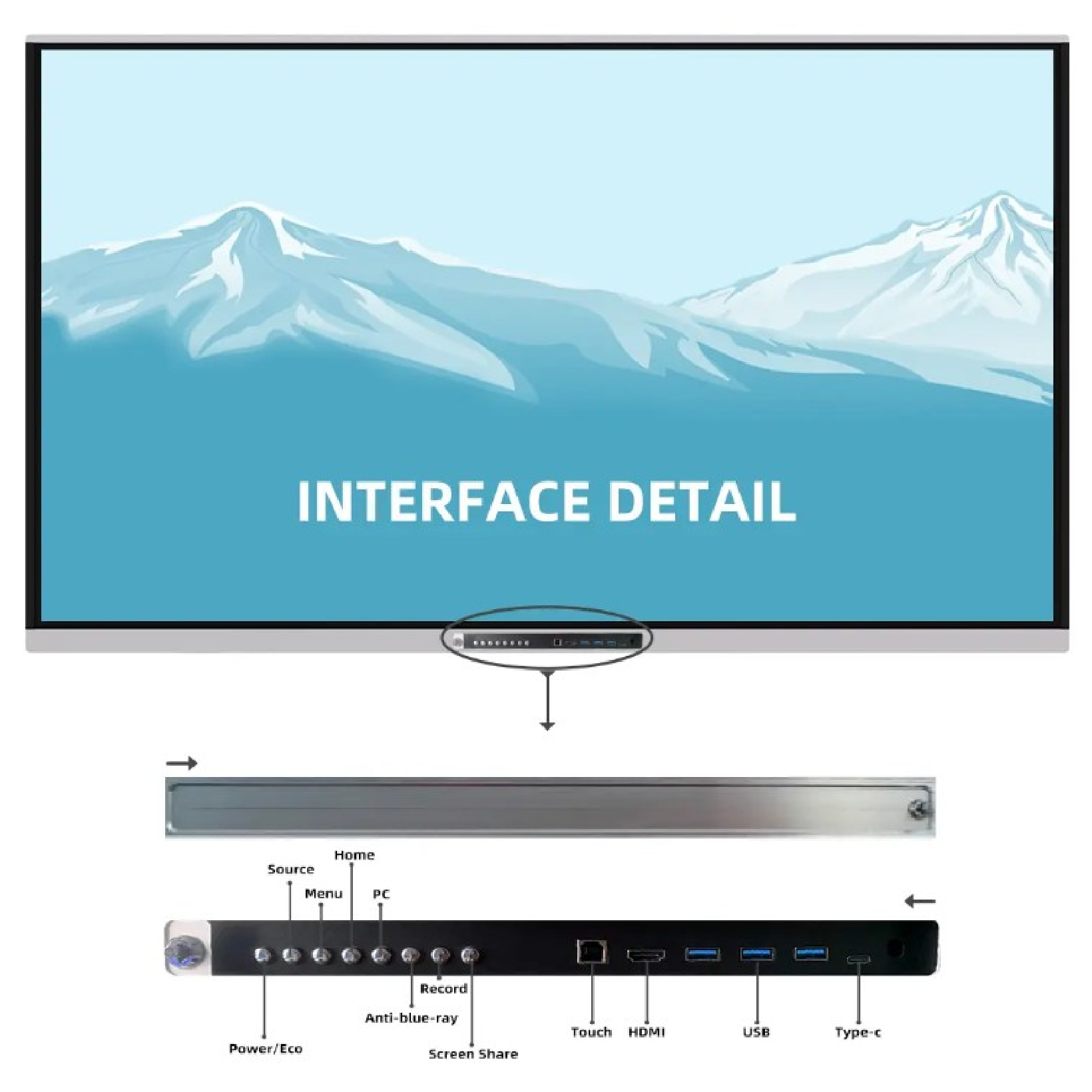Интерактивная панель 86"LED Interactive