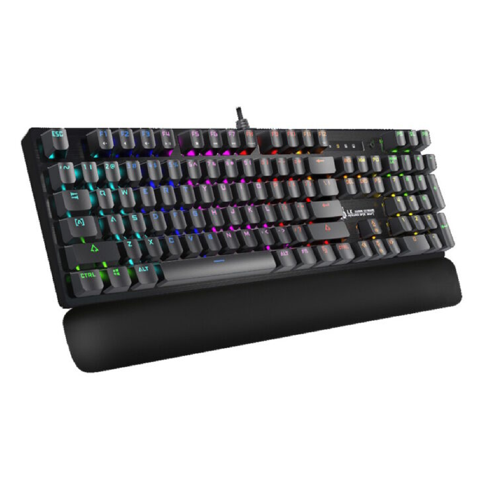 A4TECH BLOODY B825R LIGHT STRIKE RGB GAMING MECHANICAL RED SWITCH KEYBOARD USB US+RUSSIAN