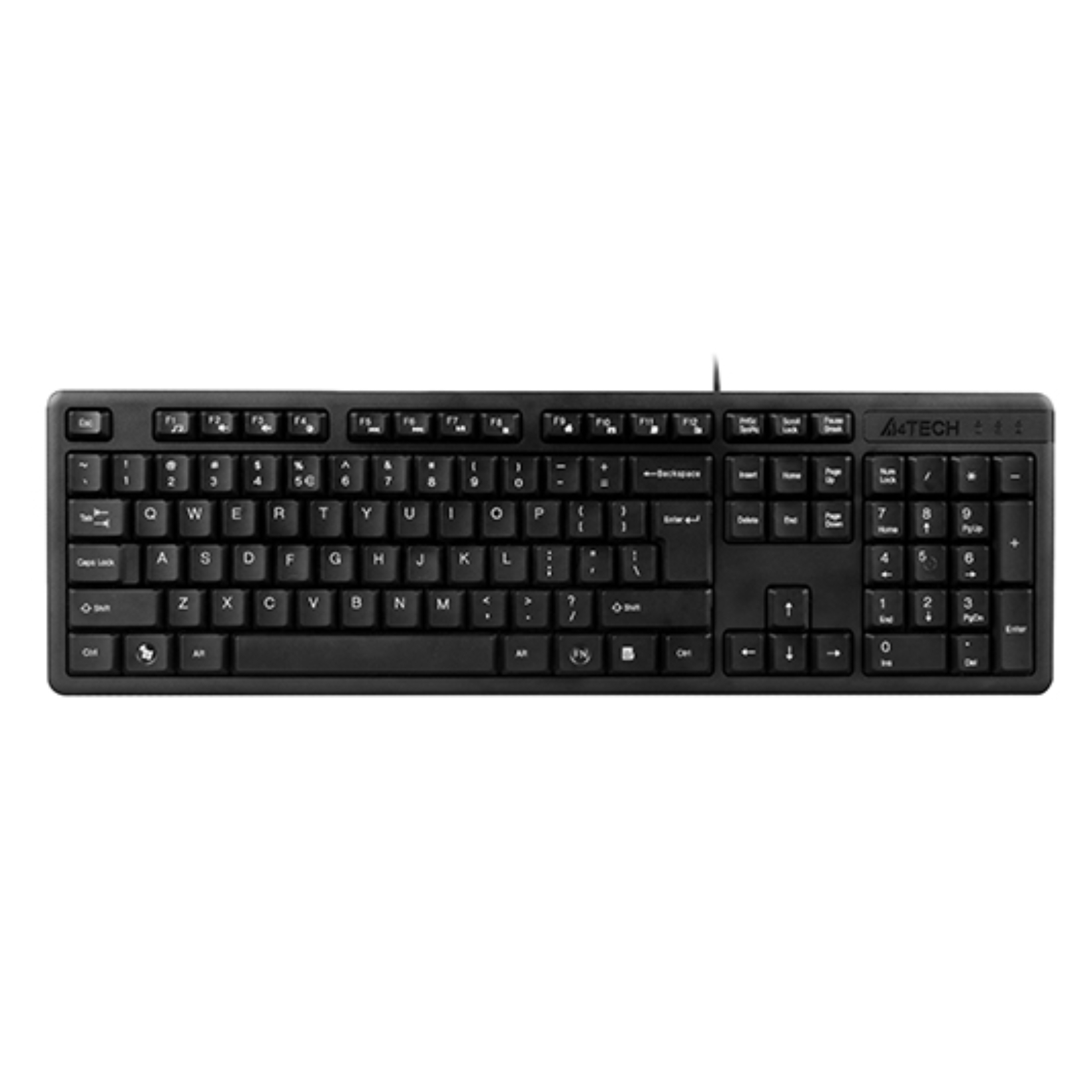 A4TECH  KK-3 MULTIMEDIA FN USB KEYBOARD BLACK US+RUSSIAN