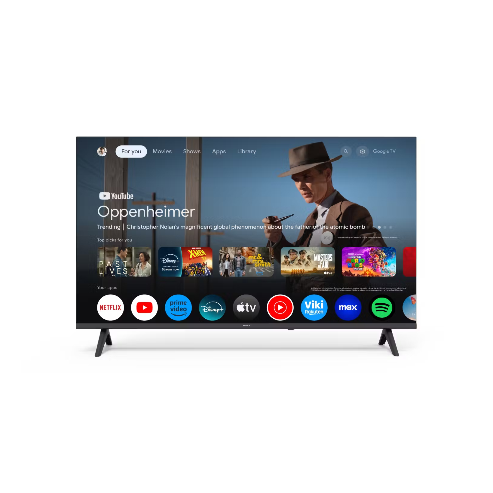 Телевизор KONKA LED TV 40YR530W 40_ 1920x1080 SMART WebOS 60Hz 230cd_m2 178_178 DVB-T2_T_C WIFI  HDMI USB