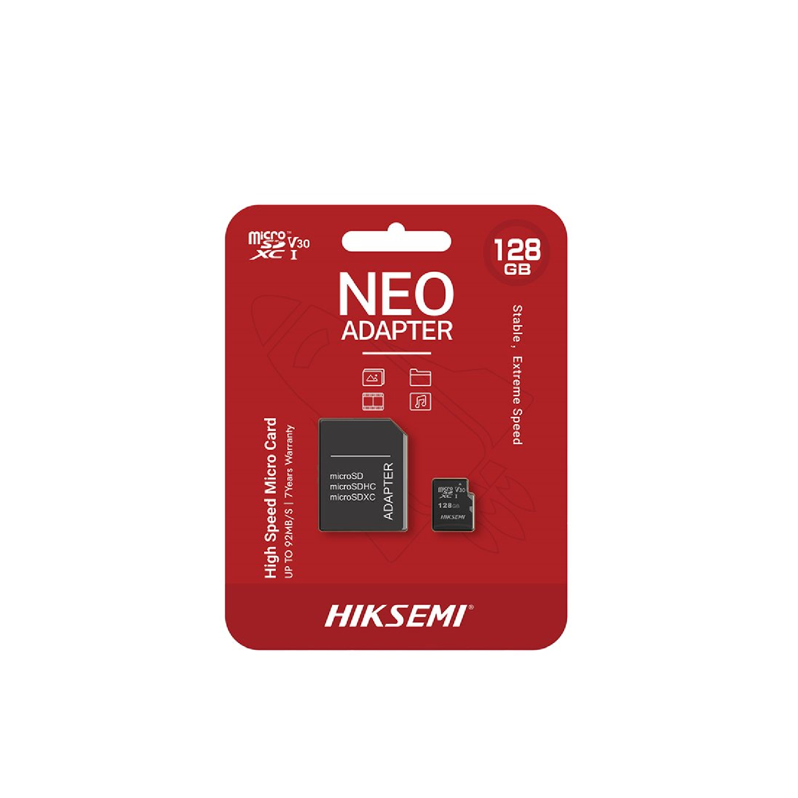 Флешки Micro Secure Digital Card (Trans Flash) 128GB HC10 Adata AUSDX128 UHS-I 100/25  + SD adapter