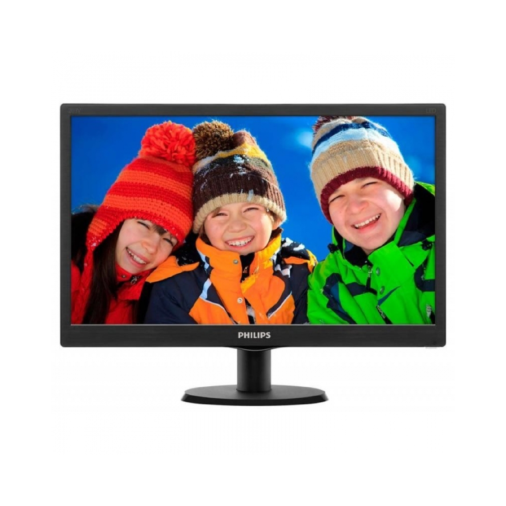 PHILIPS 18,5" 193V5LSB2,LED,BLACK 1366 x 768 16:9 HD;10000000:1;200cd/m2; 5ms,VGA(пиксель на экране)